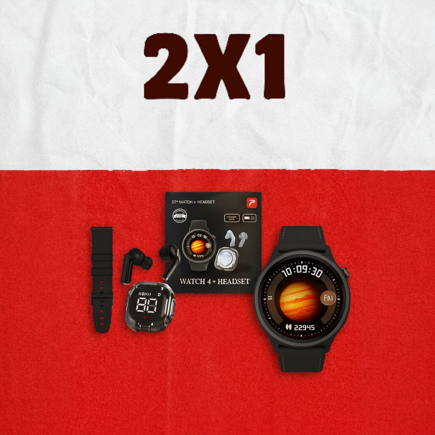 🔥 ¡2x1 real! Smartwatch D21